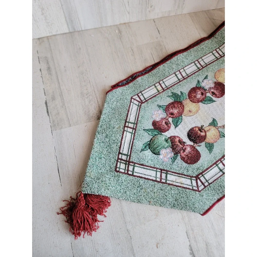 Vintage Apple‎ Fall table runner Castle cloth decorative harvest home decor
